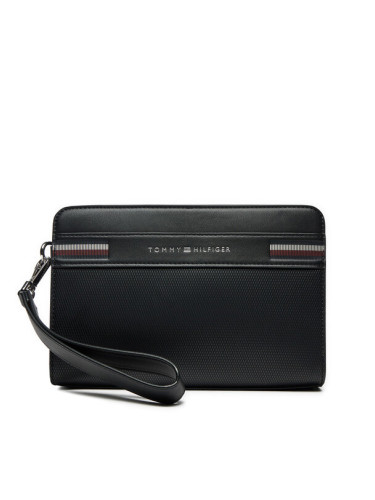 Tommy Hilfiger Мъжка чантичка Th Corp Texture Pouch AM0AM12776 Черен