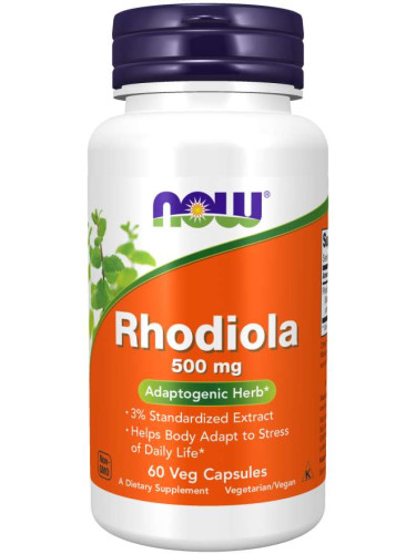 NOW - Rhodiola 500 МГ - 60 Капсули
