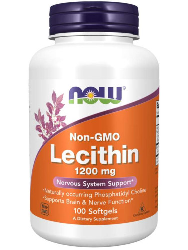 NOW - Lecithin 1200 МГ - 100 Дражета