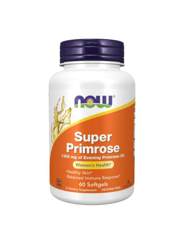 NOW - Super Primrose Oil 1300 МГ - 60 Дражета