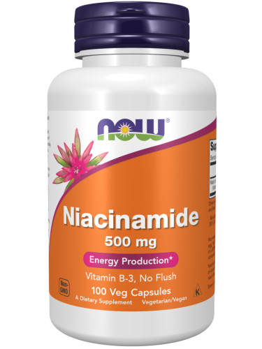 NOW - Niacinamide 500 мг - 100 капсули