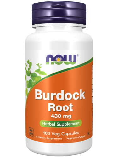 NOW - Burdock Root 430 мг - 100 капсули
