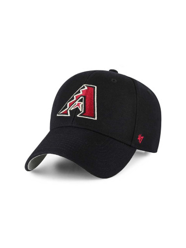 Шапка с козирка 47 brand MLB Arizona Diamondbacks в черно с апликация B-MVP29WBV-BKB