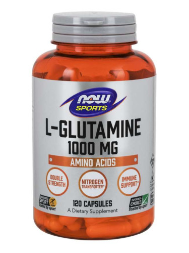 NOW Sports - L-Glutamine 1000 mg - 120 Capsules