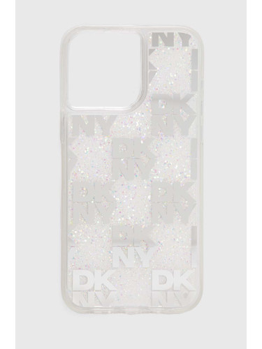 Кейс за телефон Dkny iPhone 15 Pro Max 6.7" в бяло DKHCP15XLCPEPT