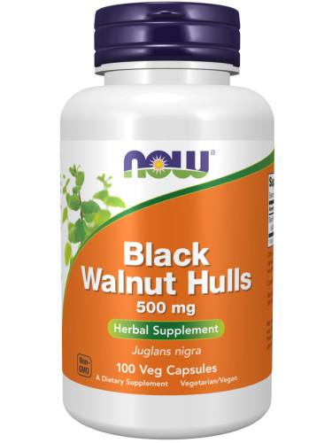 Black Wallnut Hulls (Люспи от Черен Орех) 500 мг - 100 Капсули