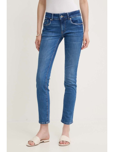 Дънки Pepe Jeans SLIM JEANS LW в синьо PL204737HV8