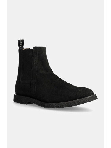 Велурени боти челси AllSaints Rhett Suede Boot в черно M046FB