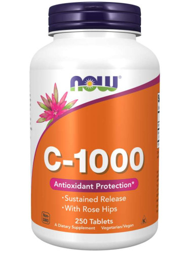 Vitamin C-1000 (Постепенно освобождаване) - 250 Таблетки