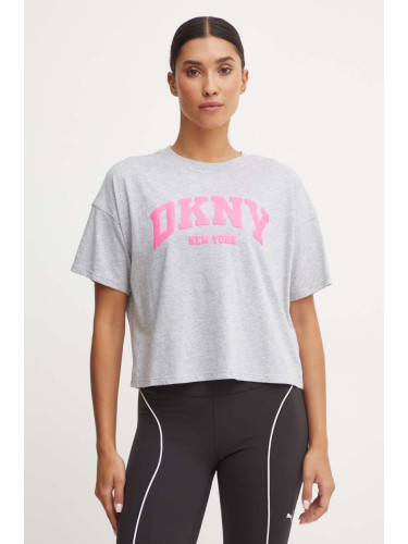 Памучна тениска Dkny в сиво DP4T9945