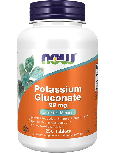 Potassium Gluconate (Калий) 99 мг - 250 Таблетки