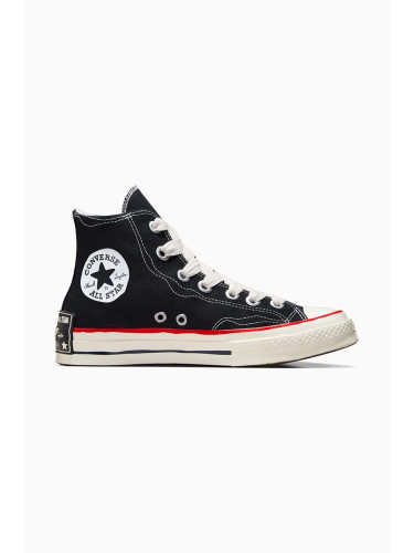 Високи кецове Converse Chuck 70 Sketch в черно A09139C