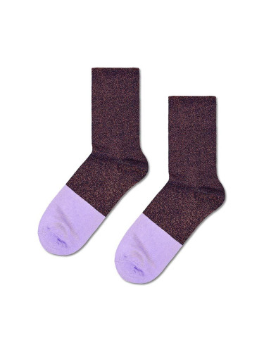 Чорапи Happy Socks Extended Toe в лилаво P001316