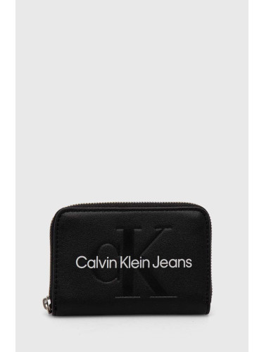 Портмоне Calvin Klein Jeans дамски в черно K60K612255