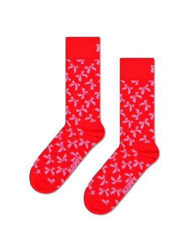 Чорапи Happy Socks Bow Sock в червено P001532