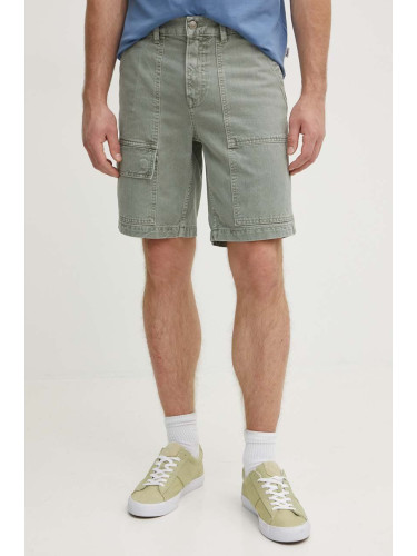 Дънков къс панталон Pepe Jeans RELAXED SHORT UTILITY COLOUR в зелено PM801121