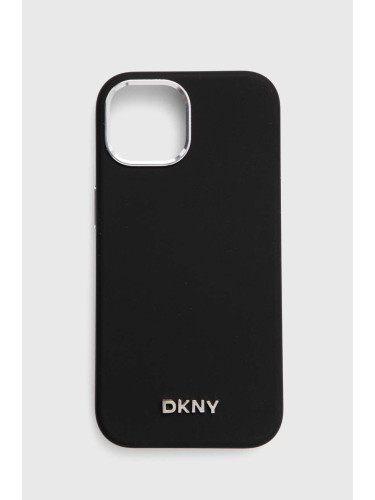 Кейс за телефон Dkny iPhone 15 / 14 13 6.1" в черно DKHMP15SSMCHLK