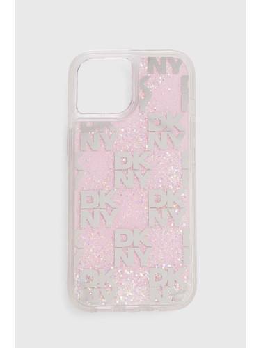 Кейс за телефон Dkny iPhone 15 / 14 13 6.1" в розово DKHCP15SLCPEPP