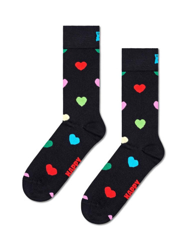 Чорапи Happy Socks Heart Sock в черно P001521