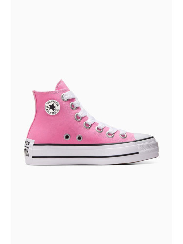 Високи кецове Converse Chuck Taylor All Star Lift в розово A10423C