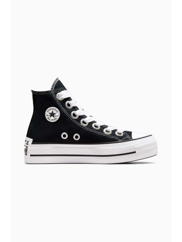 Високи кецове Converse Chuck Taylor All Star Lift в черно A10424C