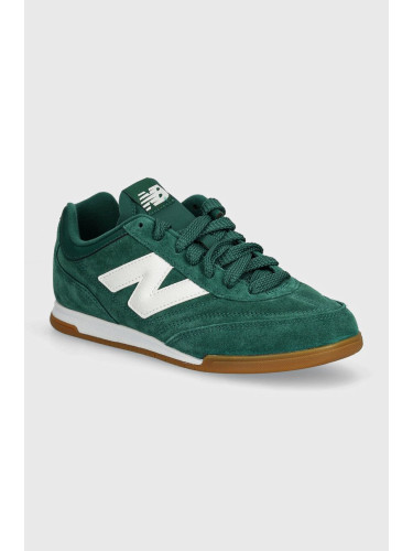 Велурени маратонки New Balance RC42 в зелено URC42SD