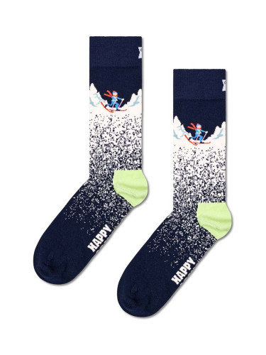 Чорапи Happy Socks Snowy Night Sock в тъмносиньо P001510