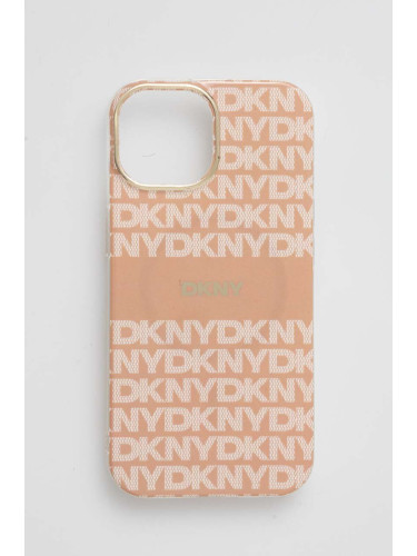 Кейс за телефон Dkny iPhone 15 / 14 / 13 6.1 в оранжево DKHMP15SHRHSEP