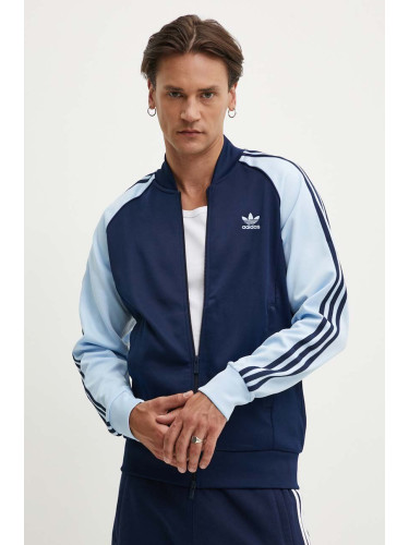 Суичър adidas Originals Adicolor Classics SST Track Jacket в тъмносиньо с апликация IY8732