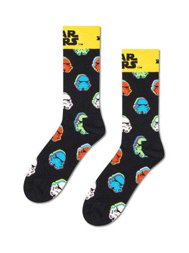 Чорапи Happy Socks x STAR WARS Stormtrooper Sock в черно P002886