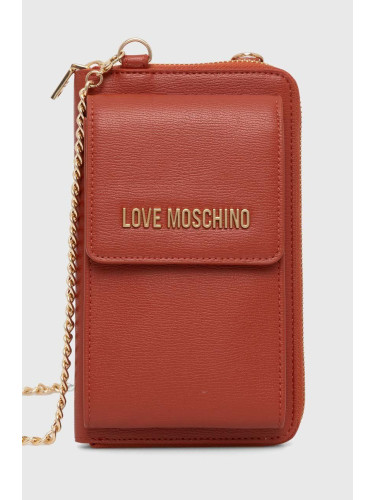 Портмоне Love Moschino дамски в оранжево JC5701PP1LLD0000