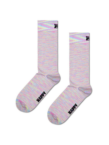 Чорапи Happy Socks Solid Space Sock в розово P001864