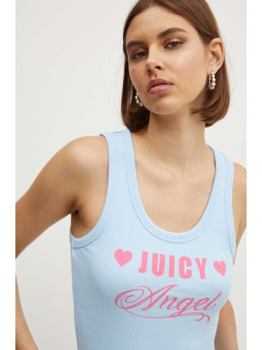 Топ Juicy Couture JUICY ANGEL VEST дамски в синьо JCGLV224014