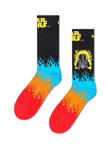 Чорапи Happy Socks x Star Wars Darth Vader Sock в черно P002887