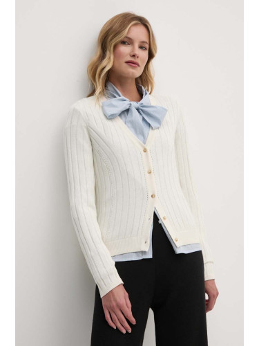 Жилетка Pepe Jeans IZABEL CARDIGAN в бежово от лека материя PL702225