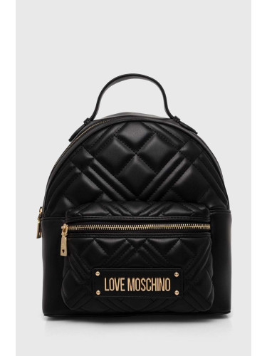 Раница Love Moschino в черно малък размер с изчистен дизайн JC4148PP1LLA0000