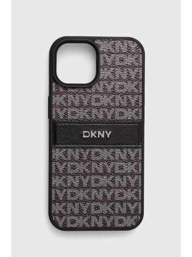 Кейс за телефон Dkny iPhone 15 / 14 / 13 6.1 в черно DKHCP15SPRTHSLK