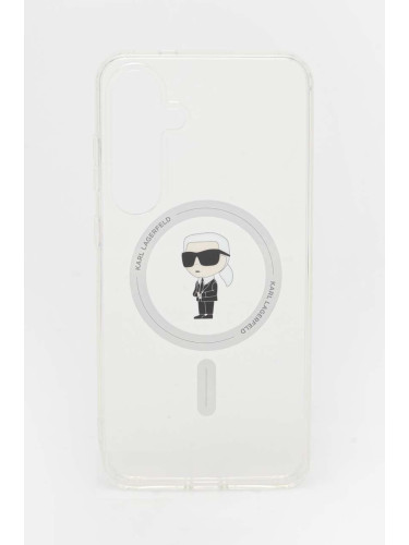 Кейс за телефон Karl Lagerfeld Samsung Galaxy S24+ S926 в прозрачен цвят KLHMS24MHFCKNOT