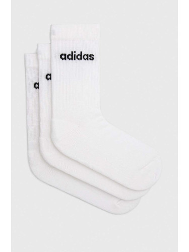 Чорапи adidas (3 броя)  3-pack в бяло HT3455