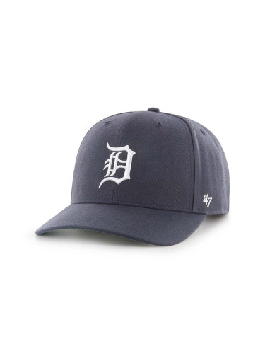 Шапка с козирка 47 brand MLB Detroit Tigers в тъмносиньо с апликация B-CLZOE09WBP-NY