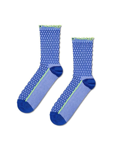 Чорапи Happy Socks Structure Slinky Sock в синьо P001537