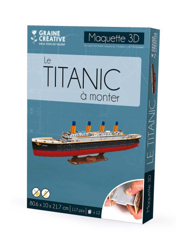 Пъзел 3d Graine Creative Creative Seed Titanic 111 elemetów