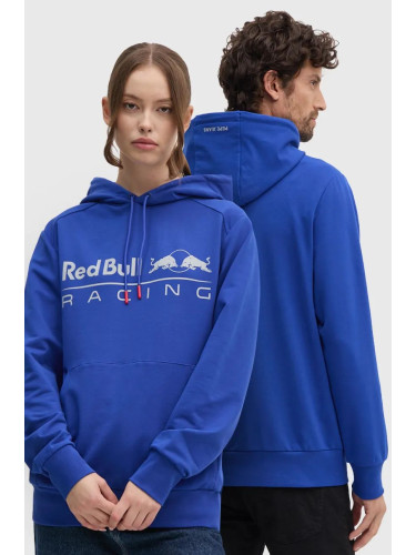 Суичър Red Bull Racing x Pepe Jeans в синьо с качулка с принт RU580003