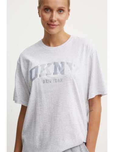 Памучна тениска Dkny в сиво DP4T9812