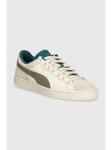 Велурени маратонки Puma Suede Play Paris в сиво 398190