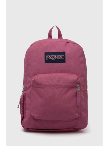 Раница Jansport Cross Town в розово голям размер с апликация EK0A5BAI8O11