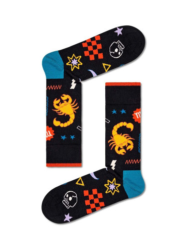 Чорапи Happy Socks Zodiac Scorpio в черно