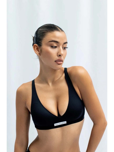 Сутиен GOD SAVE QUEENS SECOND SKIN BRALETTE PUSH UP в черно с изчистен дизайн GSQ-135-111