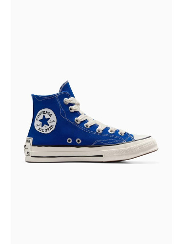 Високи кецове Converse Chuck 70 Sketch в синьо A08523C