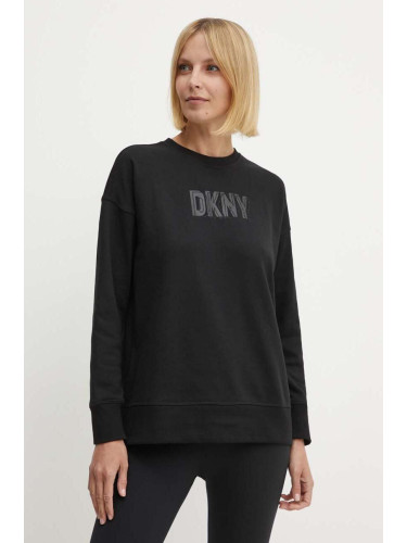 Суичър Dkny в черно с принт DP4T9674